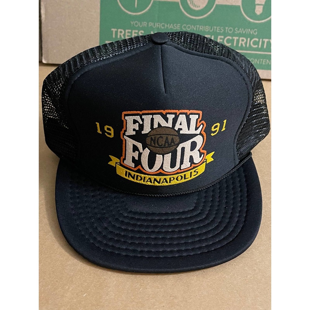 Vintage Final Four NCAA 1991 Indianapolis Hat Snapback Cap Black